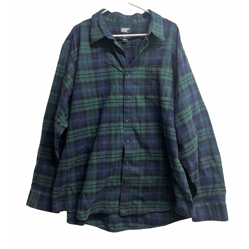Lands‎ End mens flannel Size 3XLT